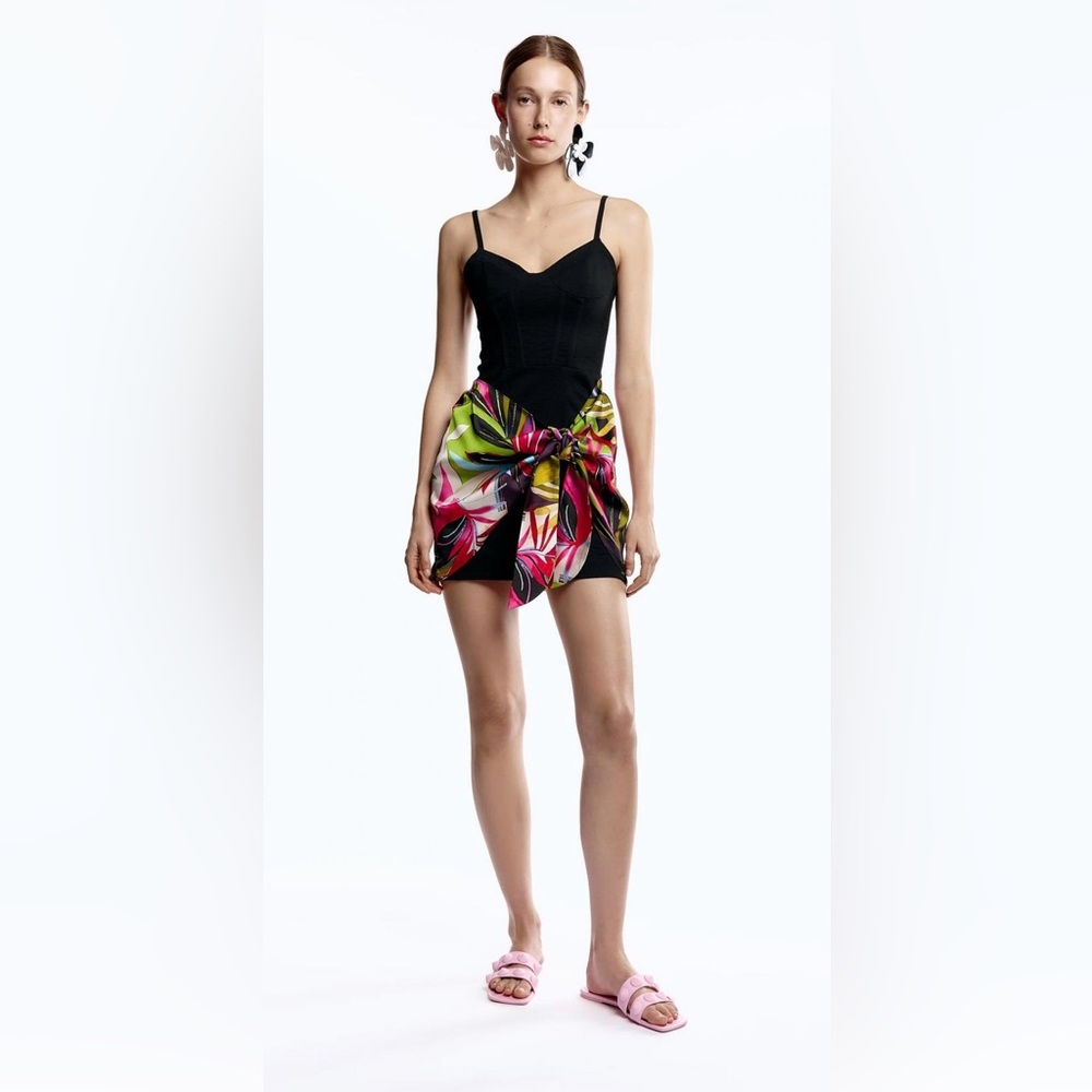 ZARA - Tropical Print Dress